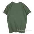 T-shirt vernis en gros Multicolore Casual T-shirt en tissu confortable à manches courtes et t-shirts taille